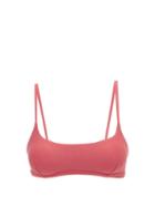 Matchesfashion.com Matteau - The Crop Bikini Top - Womens - Dark Pink