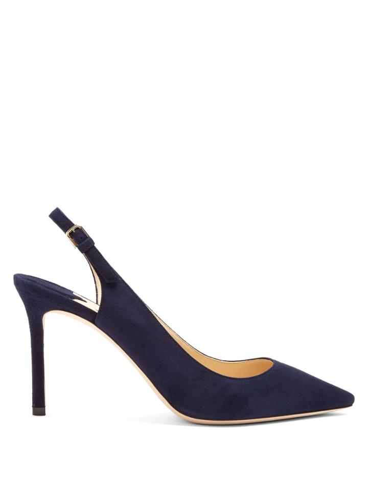 Jimmy Choo Erin 85mm Suede Slingback Heel