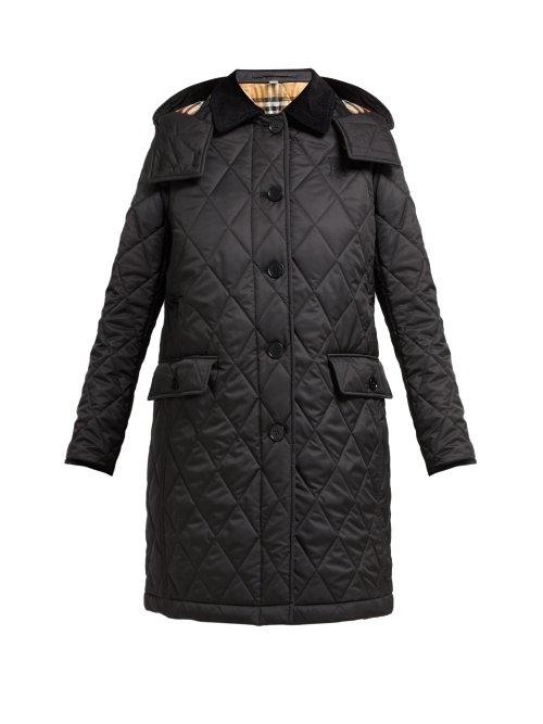 Matchesfashion.com Burberry - Dereham Diamond Quilted Jacket - Womens - Black