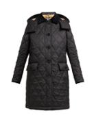 Matchesfashion.com Burberry - Dereham Diamond Quilted Jacket - Womens - Black