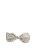 Matchesfashion.com Casa Raki - Ruffled Striped Strapless Bikini Top - Womens - Black Stripe