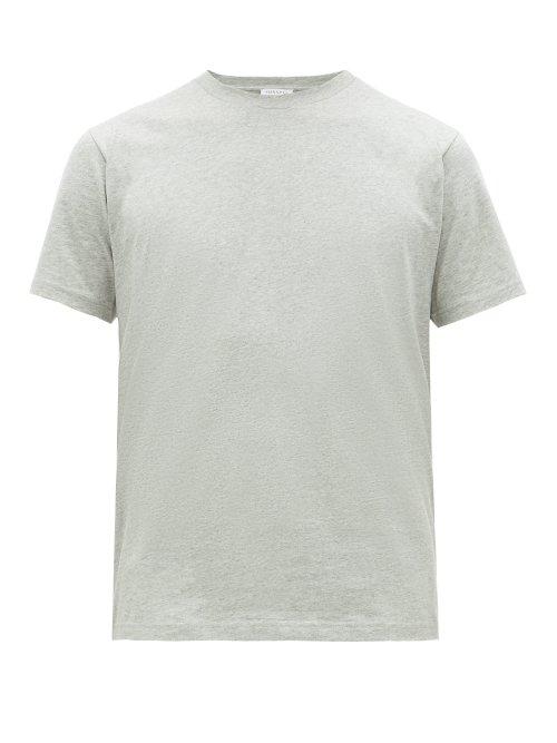 Matchesfashion.com Sunspel - Riviera Crew Neck Cotton T Shirt - Mens - Grey