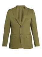 Officine Générale Single-breasted Notch-lapel Cotton-twill Blazer