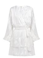 Matchesfashion.com Melissa Odabash - Hansen Striped Chiffon Mini Dress - Womens - White