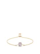 Matchesfashion.com Anissa Kermiche - February Diamond, Amethyst & Gold Chain Bracelet - Womens - Purple