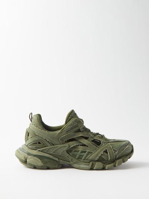 Balenciaga - Track 2 Canvas Trainers - Mens - Khaki