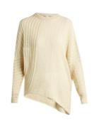 Stella Mccartney Asymmetric Loose-knit Linen Sweater