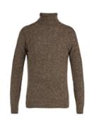 Matchesfashion.com The Gigi - Cory Alpaca And Merino Wool Blend Sweater - Mens - Brown Multi