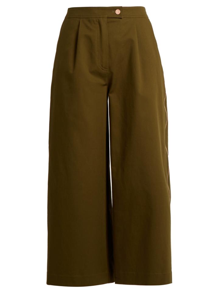 Osman Tavi Sateen Wide-leg Trousers