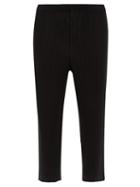 Matchesfashion.com Homme Pliss Issey Miyake - Pleated Cropped Trousers - Mens - Black
