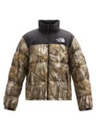 Matchesfashion.com The North Face - 1996 Retro Nuptse Printed Quilted Down Jacket - Mens - Brown