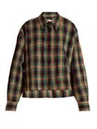 Matchesfashion.com Isabel Marant - Macao Plaid Cotton Shirt - Womens - Green Multi