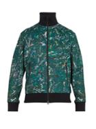 Y-3 Aop Zip-through Cotton-blend Jacket