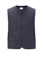 Matchesfashion.com Folk - Wadded Junction Padded-shell Gilet - Mens - Navy