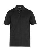 Brioni Checked Cotton And Silk-blend Polo Shirt