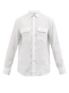Brunello Cucinelli - Patch-pocket Linen-batiste Shirt - Mens - White