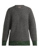 Matchesfashion.com No. 21 - Sequin Embellished Wool Blend Sweater - Womens - Grey