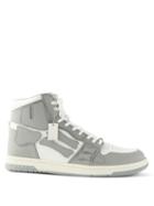 Amiri - Skel Top Leather High-top Trainers - Mens - Grey