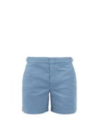 Orlebar Brown - Bulldog Cotton-blend Twill Shorts - Mens - Blue