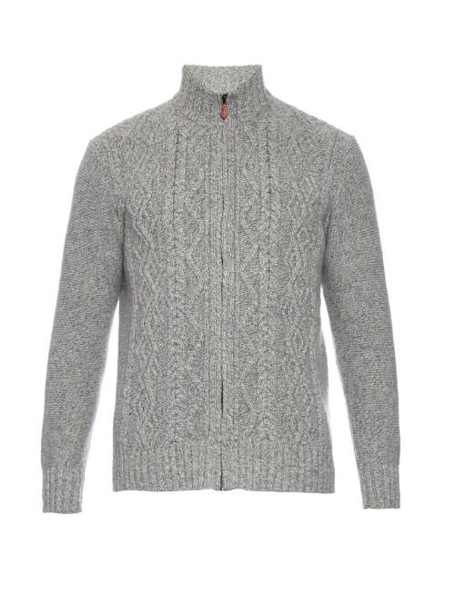 Inis Meáin Aran-knit Merino And Cashmere-blend Sweater