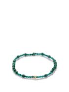 Luis Morais - Palm Tree 14kt Gold & Malachite Beaded Bracelet - Mens - Green