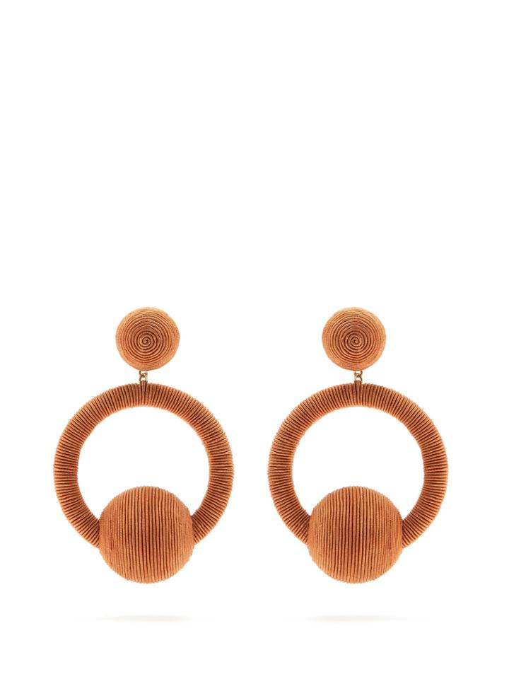 Rebecca De Ravenel Iman Hoop-drop Earrings
