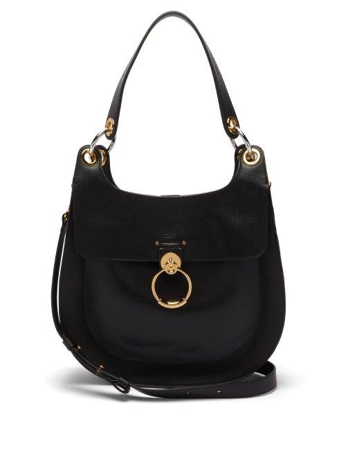 Matchesfashion.com Chlo - Tess Medium Leather Shoulder Bag - Womens - Black