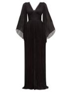 Matchesfashion.com Maria Lucia Hohan - Catalina Pliss Silk Tulle Gown - Womens - Black