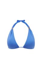 Matchesfashion.com Melissa Odabash - Grenada Hardware-trim Halterneck Bikini Top - Womens - Blue
