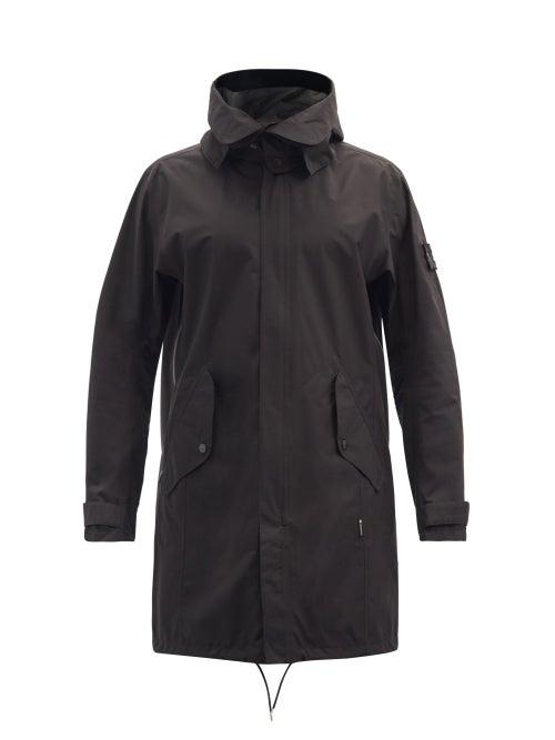 Matchesfashion.com Stone Island - Detachable-hood Technical-shell Parka - Mens - Black