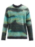 Matchesfashion.com Acne Studios - Abstract-jacquard Sweater - Mens - Navy