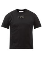 Ludovic De Saint Sernin - Crystal-logo Organic-cotton Jersey T-shirt - Mens - Black