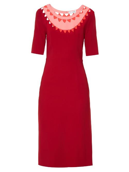 Altuzarra Minnie Cut-out Neck Stretch-cady Dress