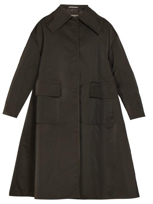 Matchesfashion.com Rochas - Pesaro Patch Pocket Radzmir Coat - Womens - Black