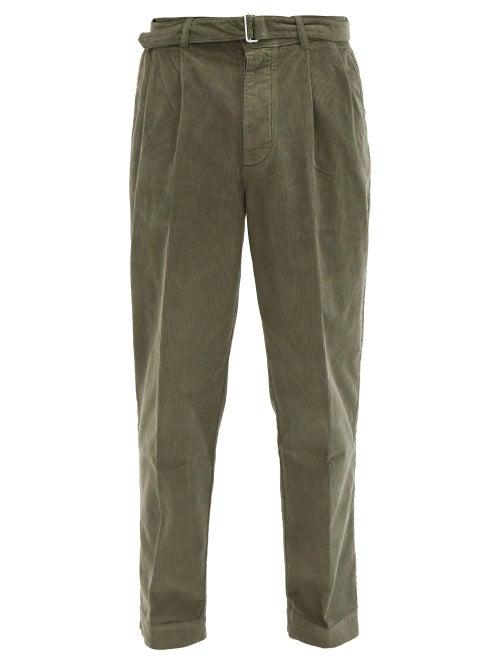 Matchesfashion.com Officine Gnrale - Luigi Cotton-corduroy Trousers - Mens - Khaki