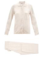 Johnstons Of Elgin - Wool Cardigan And Track Pants - Womens - Beige