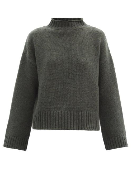 Matchesfashion.com Extreme Cashmere - No.163 Ken Stretch Cashmere Sweater - Womens - Khaki