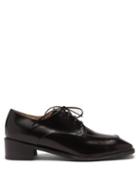 Ladies Shoes Osoi - Derrick Square-toe Leather Derby Shoes - Womens - Black