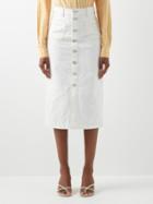 Frame - Le Bardot Denim Skirt - Womens - Ivory