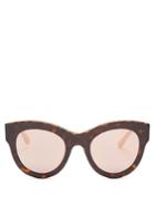 Stella Mccartney Chain-embellished Cat-eye Acetate Sunglasses
