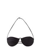 Isa Boulder - Tri Underwired Recycled-fibre Bikini Top - Womens - Black