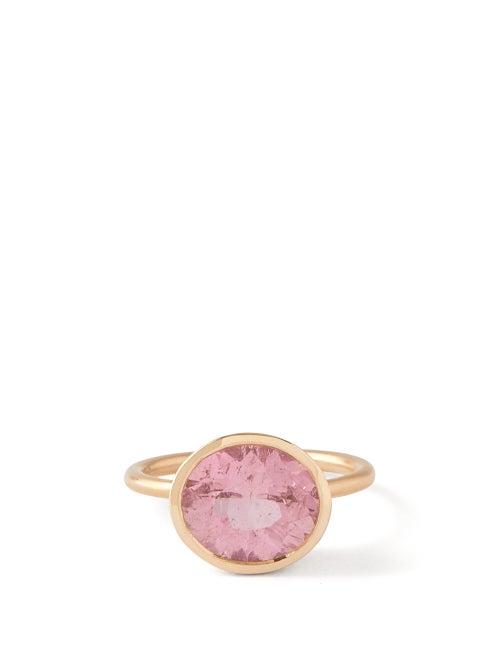 Matchesfashion.com Irene Neuwirth - Tourmaline & 18kt Rose-gold Ring - Womens - Pink