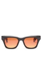 Jacques Marie Mage - Dealan Square Acetate Sunglasses - Mens - Orange