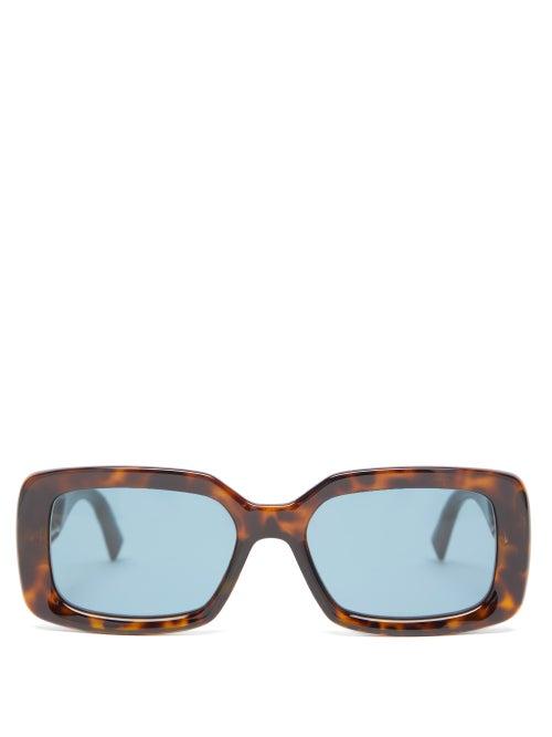 Matchesfashion.com Givenchy - Rectangular Tortoiseshell-acetate Sunglasses - Womens - Tortoiseshell
