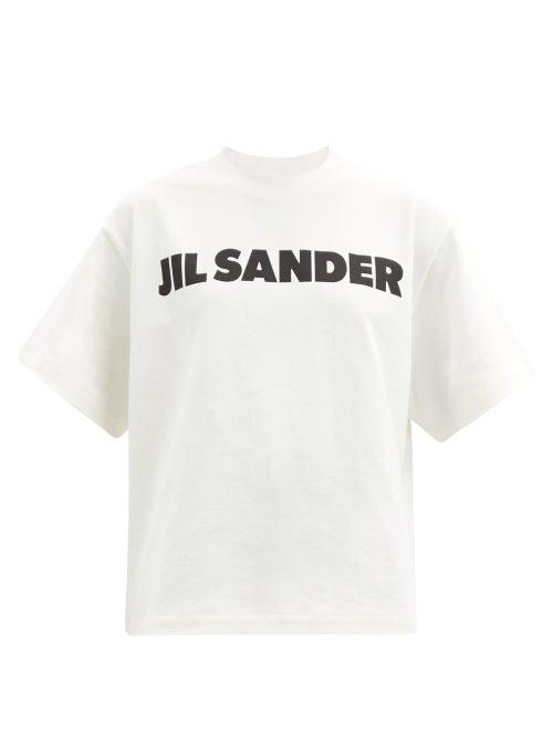 Matchesfashion.com Jil Sander - Logo-print Cotton-jersey T-shirt - Womens - Ivory