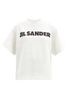 Matchesfashion.com Jil Sander - Logo-print Cotton-jersey T-shirt - Womens - Ivory