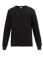 Matchesfashion.com Alexander Mcqueen - Skull Embroidered Cotton Sweatshirt - Mens - Black
