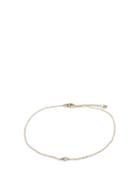 Mateo - Diamond & 14kt Gold Anklet - Womens - Yellow Gold
