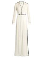 Gabriela Hearst Russel Contrast-piping Silk-georgette Gown