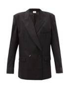 Matchesfashion.com Vetements - Double-breasted Wool-blend Jacket - Womens - Black